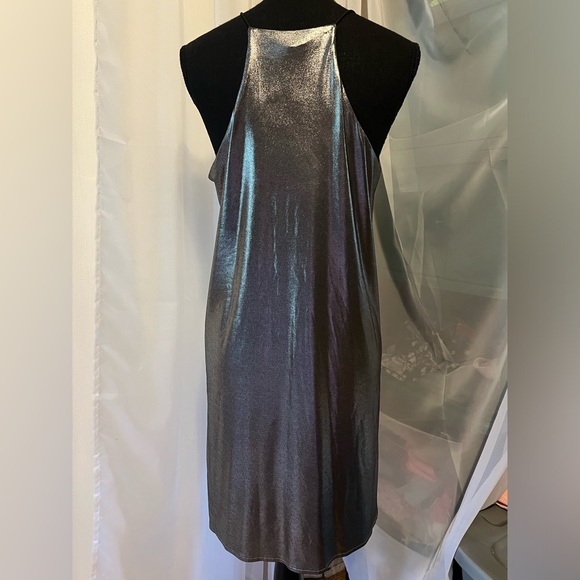 Necessary Objects Ady Gluck-Frankel Metallic dress with bungee cord straps - Picture 3 of 5